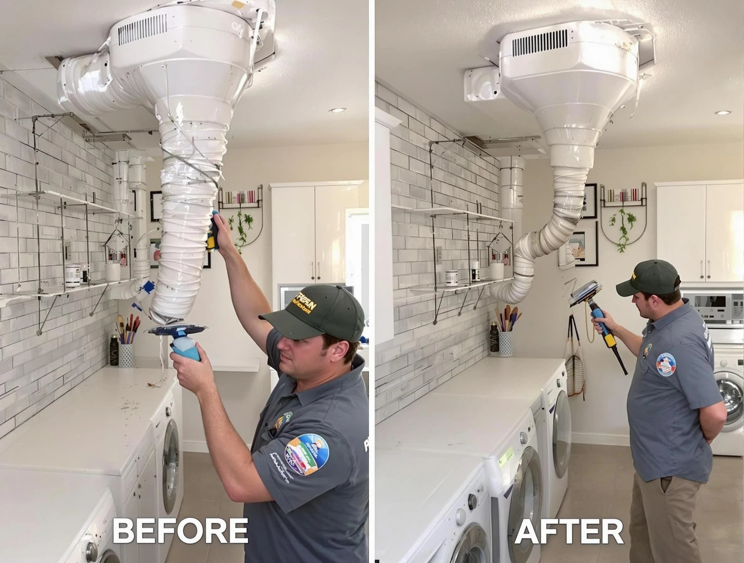 Professional dryer exhaust vent cleaning by Midvale Dryer Vent Cleaning in Midvale