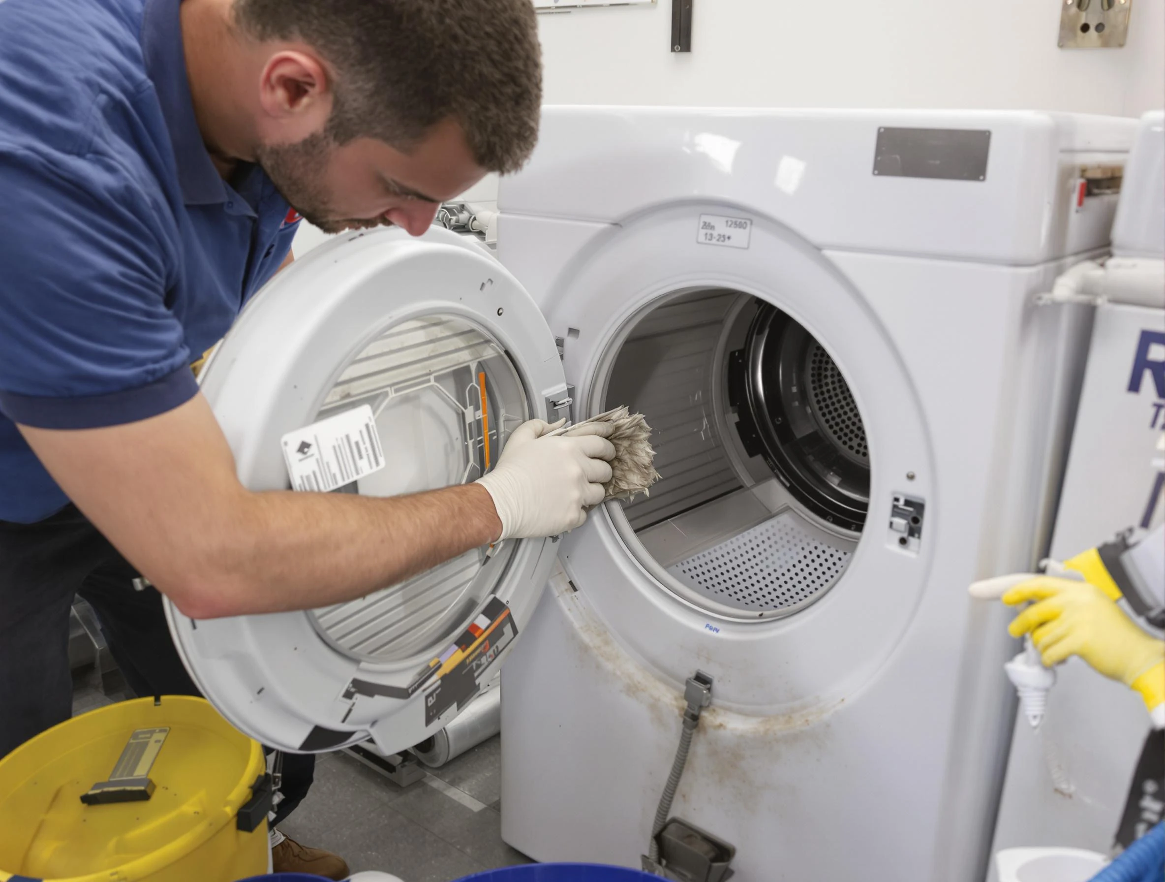 Midvale Dryer Vent Cleaning specialist performing detailed lint trap cleaning service in Midvale